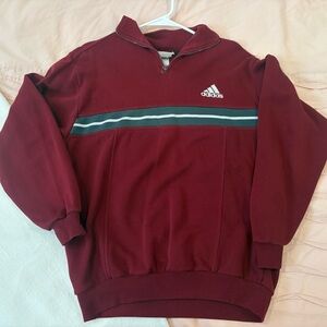 Adidas Men's Burgundy Sweater